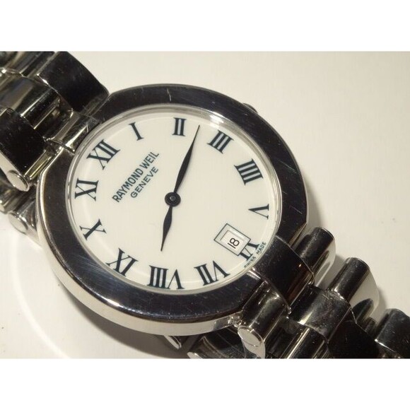 Mens Raymond Weil Allegro Model 9117 SS Date Watch Classic Roman Dial - Picture 4 of 9